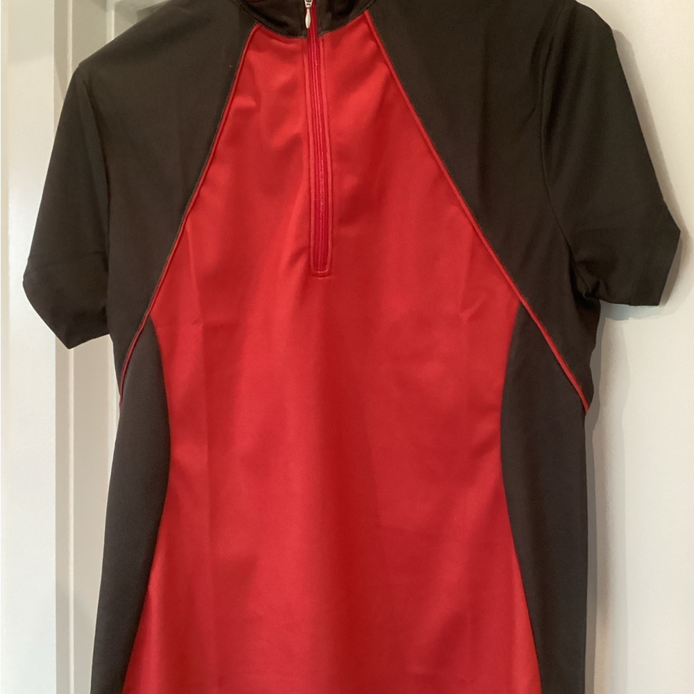 Fringe Studio Red and Black Women's Top